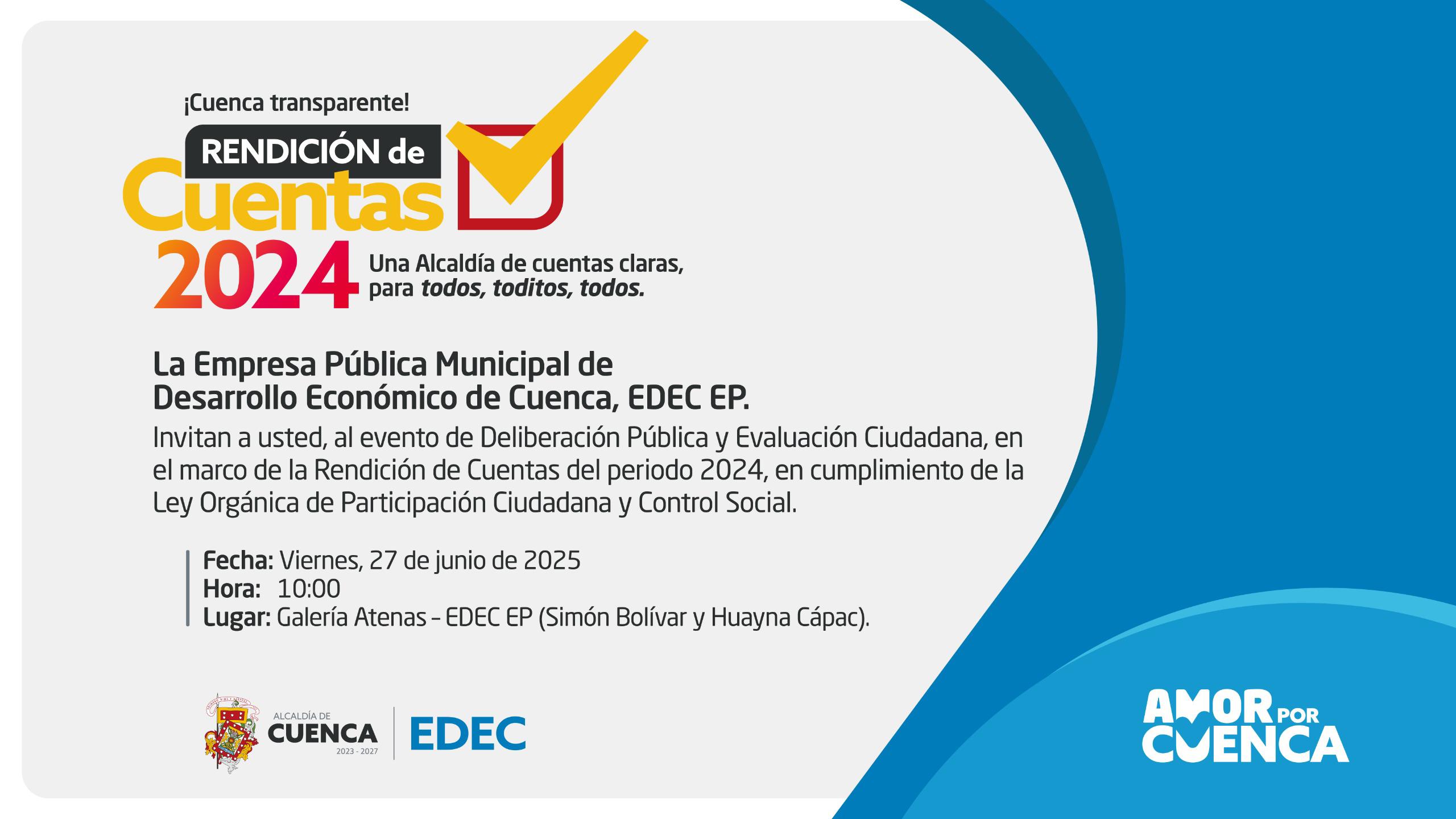 RENDICIÓN DE CUENTAS EDE 2024