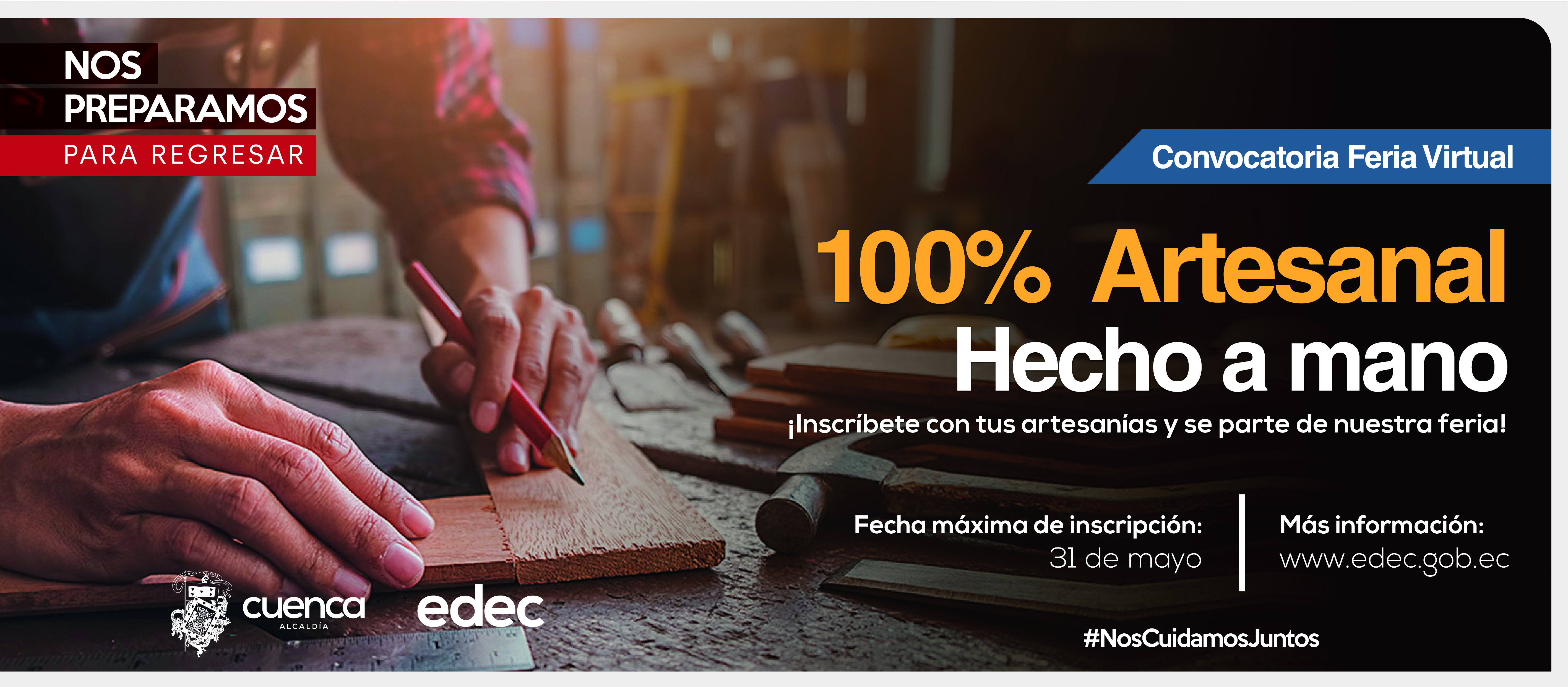 Convocatoria Feria Virtual Artesanal “100% Hecho a Mano”  EDEC EP